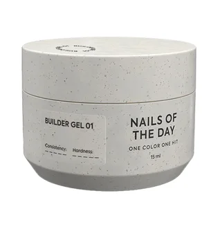 Гель для нарощування нігтів Nails Of The Day Builder Gel #01, 15 мл