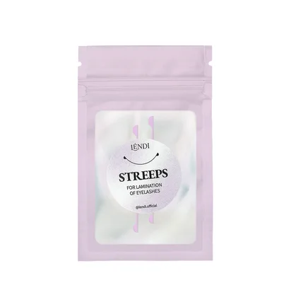 Стрипси для ламінування вій Lendi Streeps for lamination of eyelashes, фіолетові