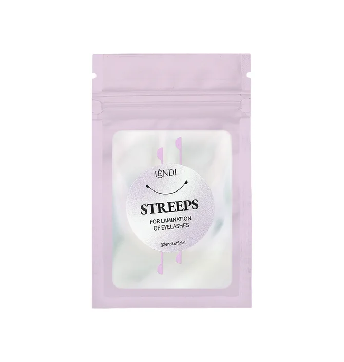 Стрипси для ламінування вій Lendi Streeps for lamination of eyelashes, фіолетові