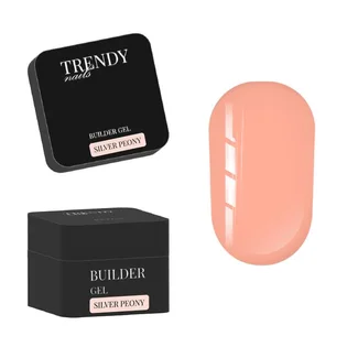 Żel do przedłużania Trendy Nails, Silver Peony, HEMA/TPO free, 30 ml