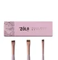 Набір пензлів для фарбування брів ZOLA Magic Brow Brush, світло-рожевий