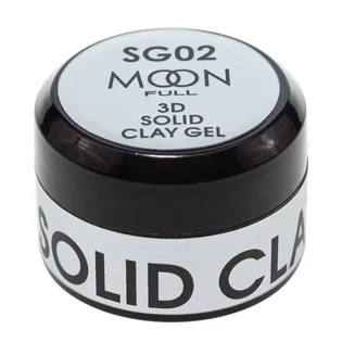 Гель пластилін Moon Full для дизайну нігтів 3d Solid Clay Gel SG #02, 5 мл