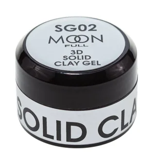 Гель пластилін Moon Full для дизайну нігтів 3d Solid Clay Gel SG #02, 5 мл