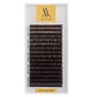 Eyelash Extensions Alias Dark Chocolate, C Curl, thickness 0.07, mixed lengths 6-9 mm, 16 strips