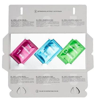 Набір для ламінування ZOLA Color Lab, саше, 3×1 мл