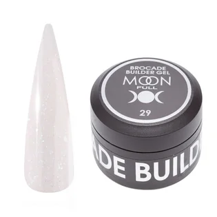 Nail Extension Gel Moon Full Brocade Builder, with foil #29, 30 ml
