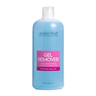 Засіб для розчинення акрилу та штучних покриттів Jerden Proff Artificial Nail & Tip Remover, 500 мл