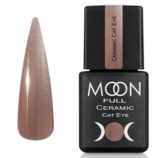 Гель-лак Moon Full Ceramic Cat Eye Gel #SC536, Карамельний атлас із шиммером, 8 мл