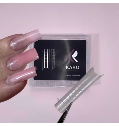 Набір верхніх форм для нарощування Karo Half Square, 120 шт