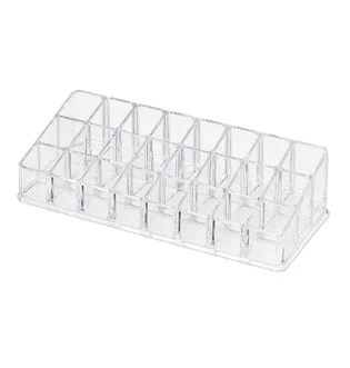 Przezroczysty organizer z przegródkami na kosmetyki, 240×95×50 mm