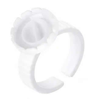 Glue Ring with fanning cup, white