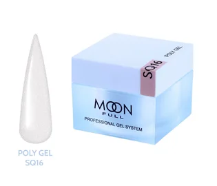 Полігель Moon Full для нарощування нігтів Poly Gel #SQ16, 30 мл