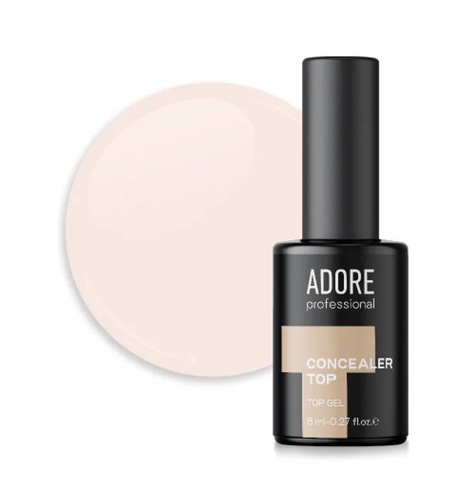 Топ для нігтів без липкого шару Adore Professional Concealer Top №04 Ombre, UV-фільтр, 8 мл