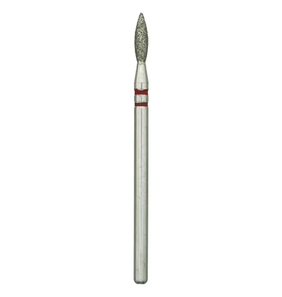 Diamond Nail Drill Bit Nisima, Flame P872f023, 2.3 mm, red