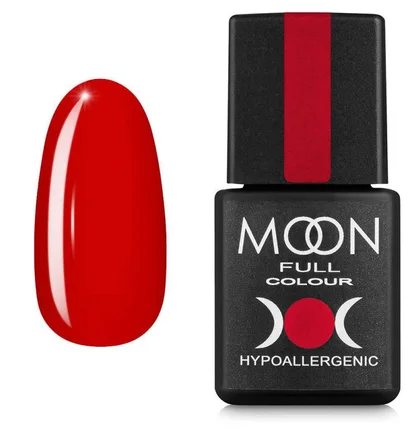 Гель-лак Moon Full Color Gel Polish #136, вогненно-червоний, 8 мл