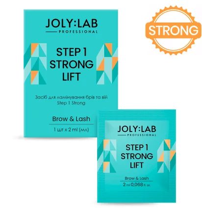 Засіб для ламінування брів та вій JolyLab Strong, Step 1, 2 мл