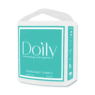 Disposable wipes Doily, smooth, in pack, 40×70 cm, 50 pcs