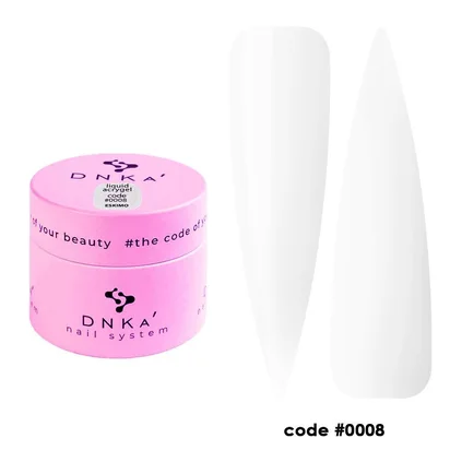Акрил-гель для нігтів DNKa' Liquid Acrygel #0008 Eskimo, банка, 15 мл