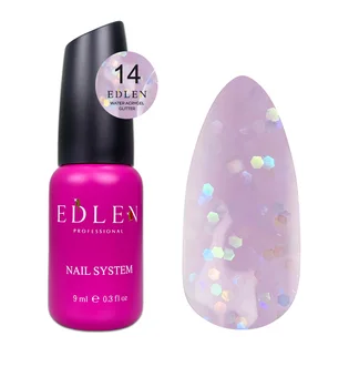 Akrylożel do paznokci Edlen Water Glitter #14, 9 ml