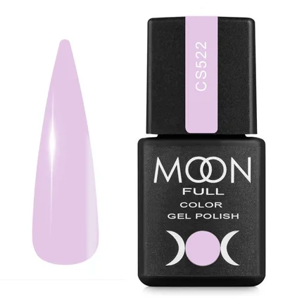 Гель-лак Moon Full Color #SC522, сиренево-розовый, 8 мл