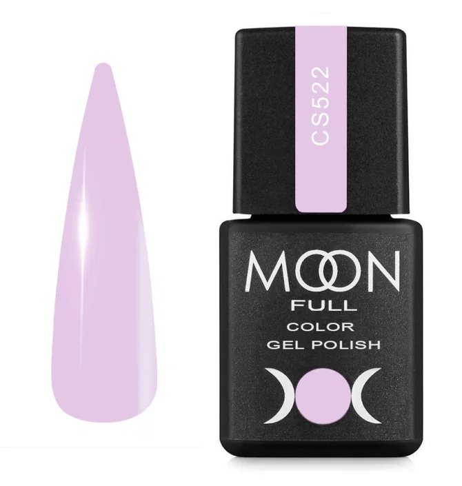 Гель-лак Moon Full Color #SC522, сиренево-розовый, 8 мл
