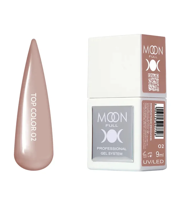 Топ Moon Full для гель-лаку Color Top #02, в баночці, 9 мл