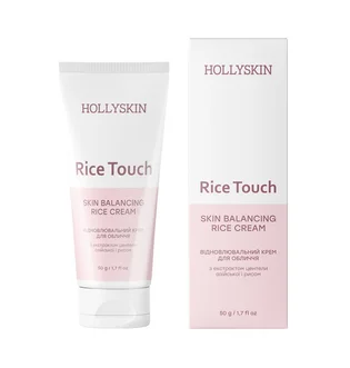 Face cream HollySkin Rice Touch, 50 ml