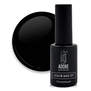 Кольорова база для нігтів Adore Professional Color Base №07 Black, 8 мл