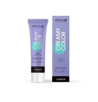 Eyebrow and Eyelash Tint JolyLab Black 1.0, 15 ml