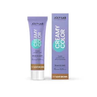 Фарба для брів та вій JolyLab, Light Brown 7.7, 15 мл