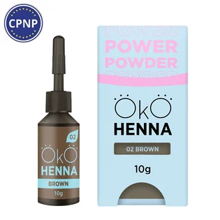 Хна для брів OKO Lash&Brow Power Powder, #02 Brown, 10 г