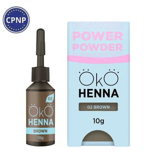 Хна для брів OKO Lash&Brow Power Powder, #02 Brown, 10 г