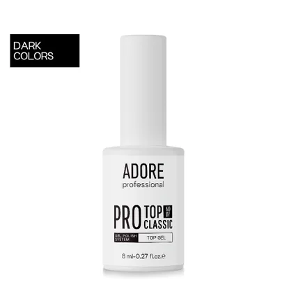 Топ для темних відтінків Adore Professional Pro Classic Top UV, 8 мл