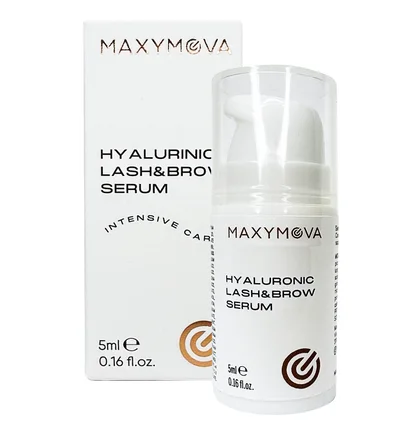 Гіалуронова сироватка для вій та брів Maxymova Hyaluronic Lash & Brow Serum, 5 мл