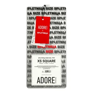 Zestaw tipsów żelowych Adore Professional SPLETNICa Square XS do przedłużania paznokci, 240 szt