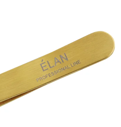 Професійний пінцет для брів Elan, Gold