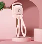 Електричний затискач-щипці USB для завивки вій, рожевий