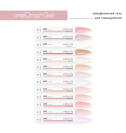 Гель для нарощування нігтів Adore Professional One Drop Gel №11 Baby Powder, 30 г