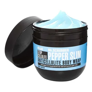 Холодне антицелюлітне обгортання для тіла Mr.Scrubber Stop Cellulite Pepper Slim, 250 г