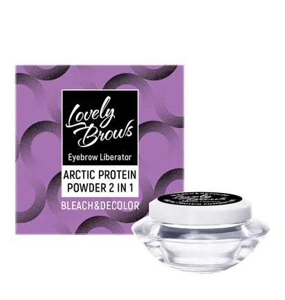 Арктична протеїнова пудра для брів Lovely Brows Bleach & Decolor 2-в-1, 10 г