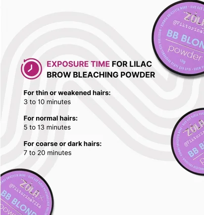 Освітлювальна фіолетова пудра для брів ZOLA BB, Blond Powder, 10 г