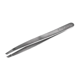 Скошений пінцет для брів CTR Platinum