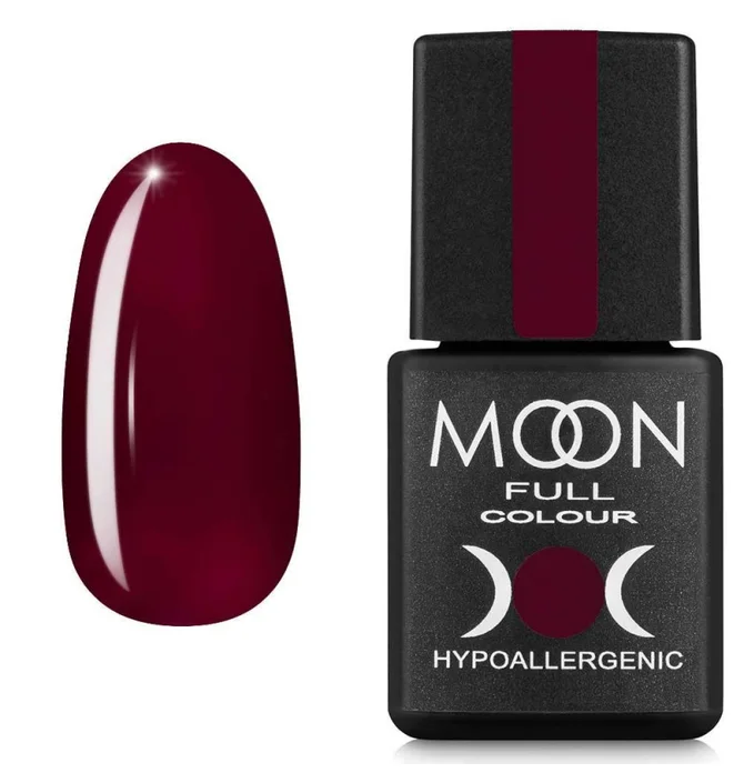 Lakier hybrydowy Moon Full Color #142, burgund, 8 ml