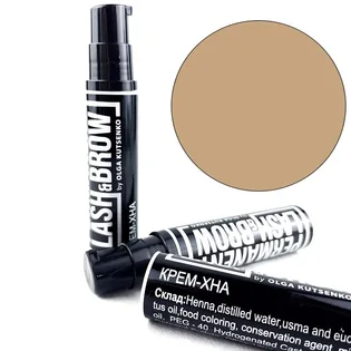 Крем-хна для брів Permanent Lash&Brow, світло-коричневий, 10 мл