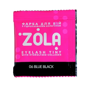 Фарба для брів ZOLA, Blue Black #06, саше, 5 мл