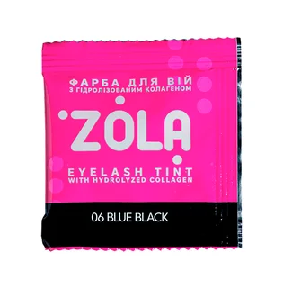 Фарба для брів ZOLA, Blue Black #06, саше, 5 мл