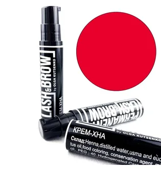 Крем-хна для брів Permanent Lash&Brow, червоний, 10 мл