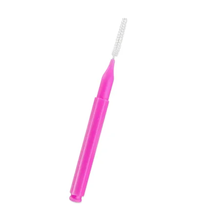 Щіточка для брів і вій Baby Brush, рожева, 0.6 мм, 1 шт
