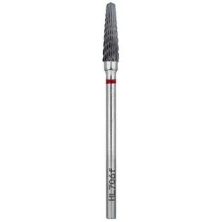 Carbide Nail Drill Bit Nisima, Rounded cone H_706fK, 4 mm, red