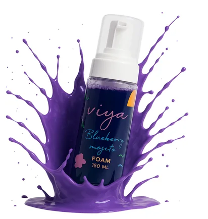 Пінка для зняття макіяжу Viya, Blueberry Mojito, 150 мл